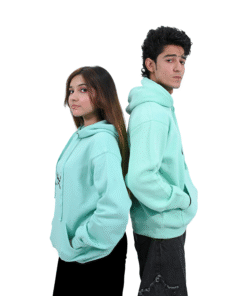 Alternative view of Premium Unisex Hoodie 300 GSM | 80% Cotton Combo Light Blue