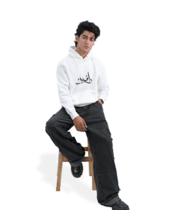 Premium Unisex Hoodie – 300 GSM | 80% Cotton | White