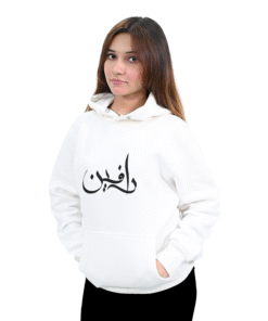 Premium Unisex Hoodie – 300 GSM | 80% Cotton | White