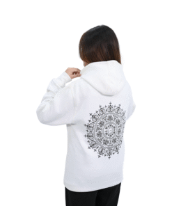 Alternative view of Premium Unisex Hoodie – 300 GSM | 80% Cotton | White