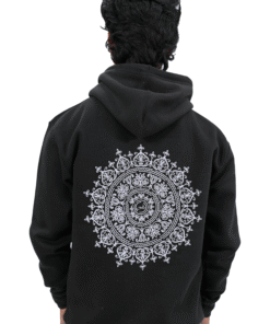 Alternative view of Premium Unisex Hoodie – 300 GSM | 80% Cotton | Black