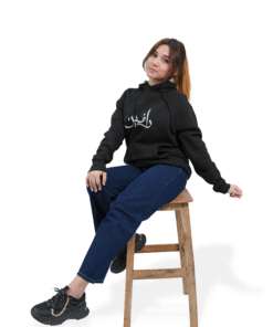 Premium Unisex Hoodie – 300 GSM | 80% Cotton | Black