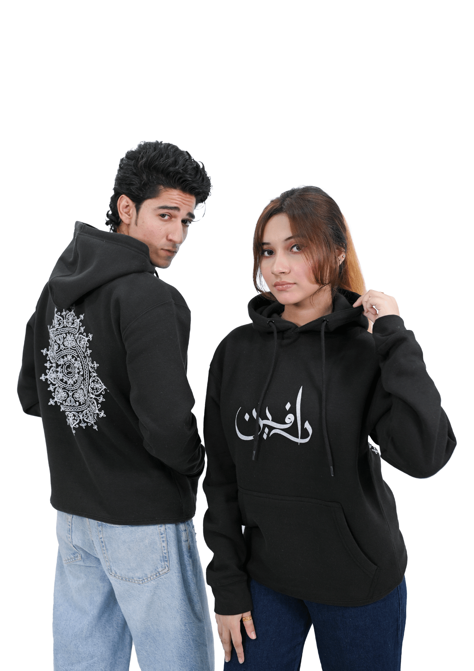 Premium Unisex Hoodie 300 GSM | 80% Cotton Combo Light Black