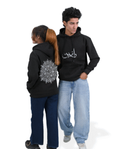 Alternative view of Premium Unisex Hoodie 300 GSM | 80% Cotton Combo Light Black